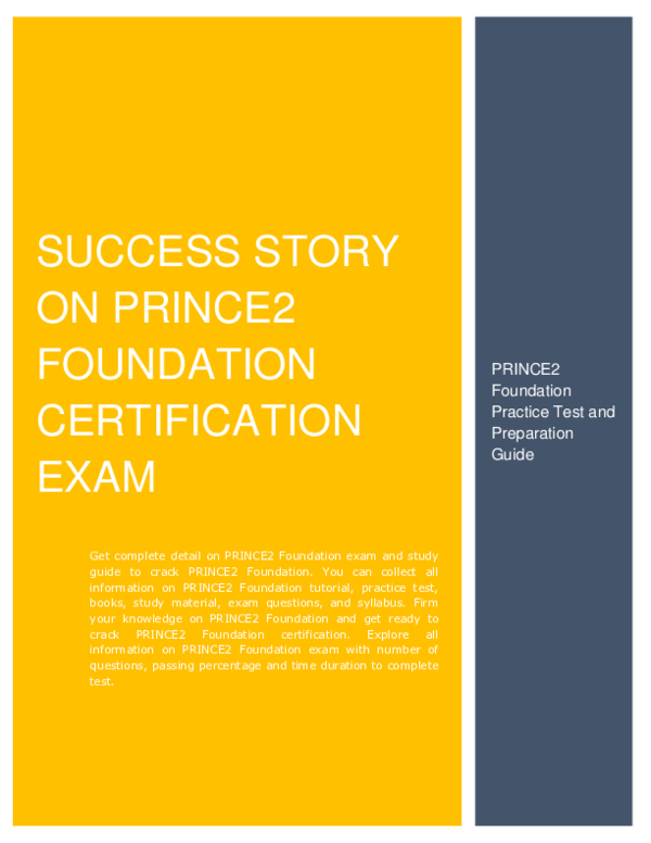 Prince2 study guide pdf
